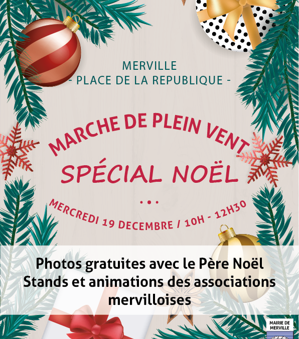 #Noël au marché de plein vent