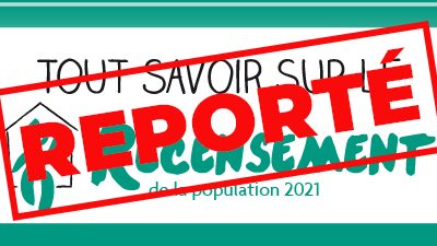 #Recensement 2021 reporté