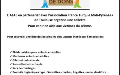 #Séisme : appel aux dons