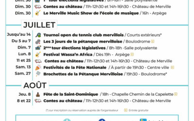 #Agenda de l’été