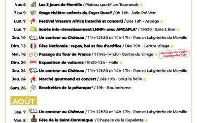 #Agenda des Mervillois